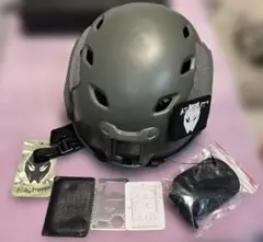 ATLAS グレー ヘルメット 付属品付き