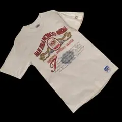 【USA製 希少】ナツメグミルズ 49ers Tシャツ ビッグロゴ 半袖 NFL