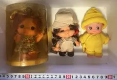 レトロ　クックちゃん、夢みるラブちゃん、キューピーちゃん、ソフビ人形3体