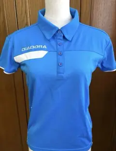 DIADORA 青 ポロシャツ