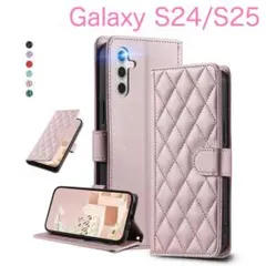 Galaxy S24 S25 手帳型ケース カード収納 可愛い ピンクゴールド