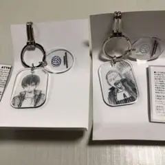 ハイキュー　クリアベースキーホルダー　影山　田中