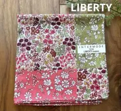 INTERMODE LIBERTY 花柄　大判ハンカチ　ピンク系　未使用品