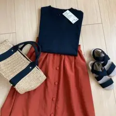 GU エアリー ミディスカート