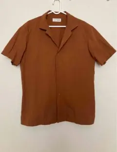 Maker's Shirt ブラウン 半袖シャツ 134