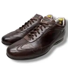Santoni サントーニ【26.0】レザースニーカー ブラウン 茶 イタリア製