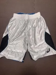 ASICS バスケットボールパンツ ホワイト/ブラック　160