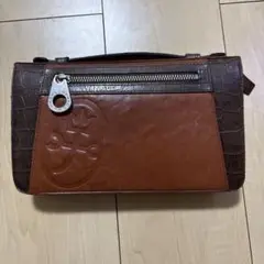 カステルバジャック メンズ クラッチバッグ レザー 本革