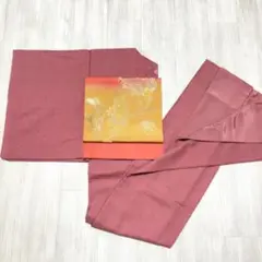 【B106】着物 江戸小紋 袷 正絹 赤紫 単品 一つ紋 お茶会などに