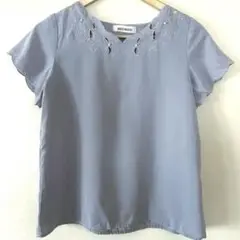 MISCH MASCH 刺繍入りブラウス Mサイズ ラベンダー系 半袖