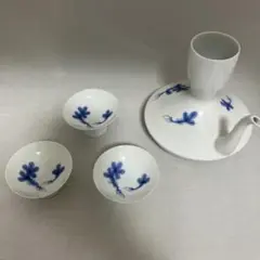 藍鍋島焼 根引松文 酒器　Aセット 藍鍋島焼 根引松文 酒器 Aセット - メルカリ