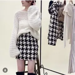 試着のみタグなし　デイシー　Deicy ハンドトゥースミニスカート　サイズ1