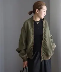 deuxiemeclasse ミリタリーブルゾン カーキ
