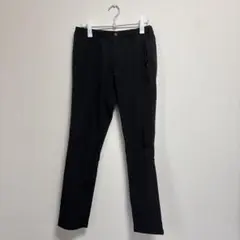 ブラック スリムフィット スラックス