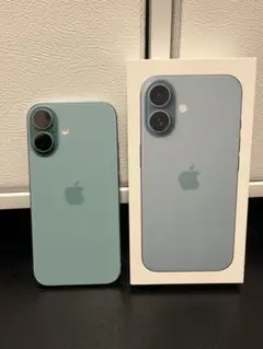 新品同様 iPhone 16 ティール 128G SIMフリー