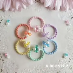 ୨୧ミニパステルセットb୨୧ヘアゴム⑅ベビー&キッズ⑅ハンドメイド﻿⑅﻿