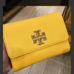 新品TORY BURCH Britten Chain Wallet イエロー