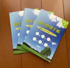 【新品未使用】血圧手帳 A6 3冊 匿名配送