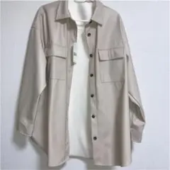 GU フェイクレザージャケット