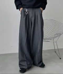 ストライプ パンツ スラックス UNDERSTATEMENTs