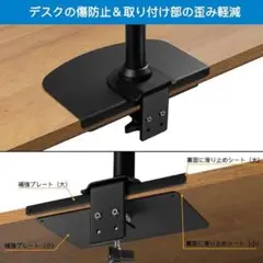 モニターアーム補強プレート デスク保護 天板