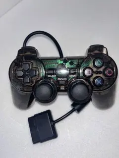 PS2 クリアブラック コントローラー 互換PS 【新品】