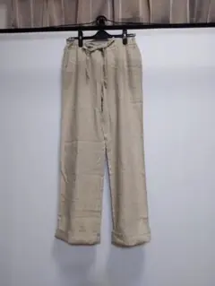 GAP リネン100%パンツ　リネンワイドパンツ　GAPワイドパンツ