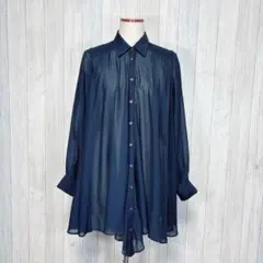 【BARNEYSNEWYORK】長袖 言ったりシャツ 羽織り シースルー 薄手