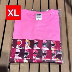 ラスト1点【XLサイズ】全スーパー戦隊展 Tシャツ　歴代ピンク