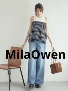 【MilaOwen】ペプラムベアニット　アメスリタンクセット