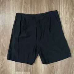 アンユーズド レーヨン ハーフパンツ ブラック UNUSED