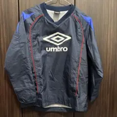 【限定値下】umbro 長袖Vネックシャツ ネイビー/ブルー