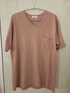 BEAUTY&YOUTH ユナイテッドアローズ VネックTシャツピンクベージュ