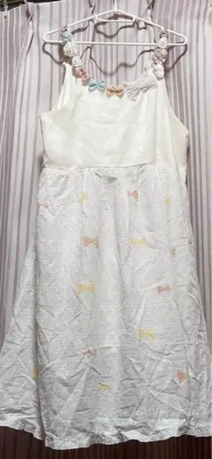 ハンドメイド 作家様 ばらいろほっぺ 幸せのリボンワンピース