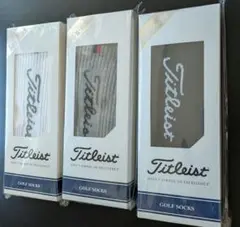 Titleist メンズゴルフソックス　25-27cm 3足セット
