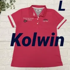 超美品！Kolwin ピンク ポロシャツ L iCOOL 涼感素材