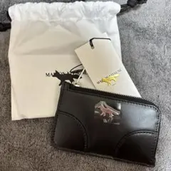 【新品、未使用】メゾンキツネ　メンズ　小銭入れ、カードケース MAISON KITSUNE メゾン キツネ ZIPPED CARD HOLDER 財布 サイフ