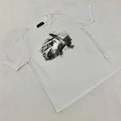 Caribbean Joe Tシャツ ホワイト プリント 半袖 コットン M 白