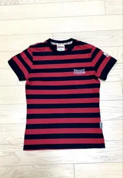 Lonsdale 半袖Tシャツ X-Small 赤黒ストライプ