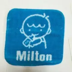 ミルトン キャラクター ミニタオル 青