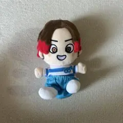 ぬいぐるみ 青と白のストライプ