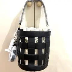 新品タグ付き✨PLST✨ビックメッシュバケットバック（4WAY ）ブラック