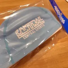 セントラル 水色 帽子 スイミングキャップ