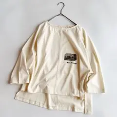 Unpeu Femme 七分袖 ゆったりプルオーバー トップス アンプーファム