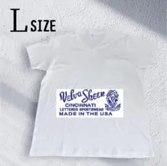 【VELVA SHEEN】　新品　ホワイト　Vネック　Tシャツ　Lサイズ　白