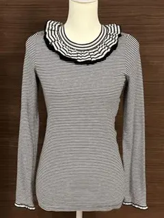 美品CHANELフリルロングTシャツ34