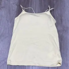 ニコアンド ブラトップ イエロー キャミソール カップ付き