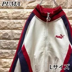 【希少】PUMA⭐︎トラックジャケット マルチカラー 刺繍ロゴ Lサイズ