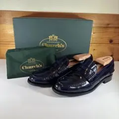 Church’s Pembrey ローファーネイビー 24cm カスタムオーダー
