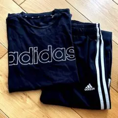 adidas 黒 ジャージセット